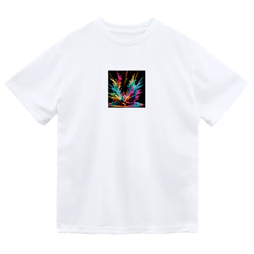 鮮やかな色彩が爆発する芸術作品 Dry T-Shirt