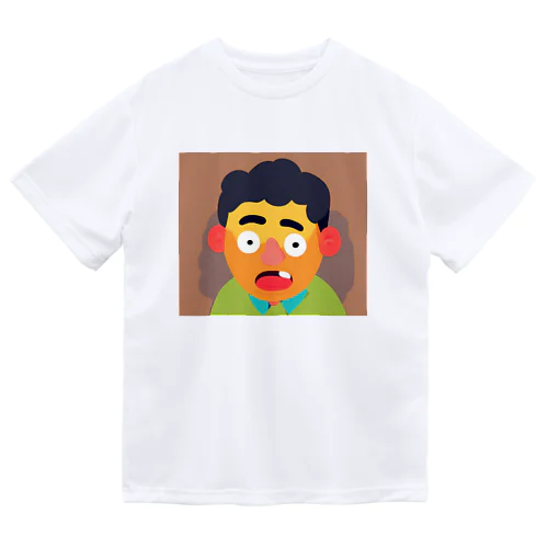 コミカルな男 ドライTシャツ