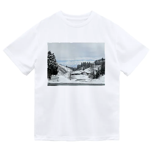 雪景色 ドライTシャツ