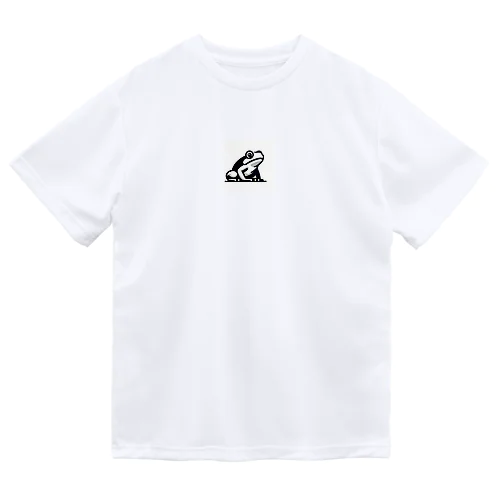 モノクロカエルくん Dry T-Shirt