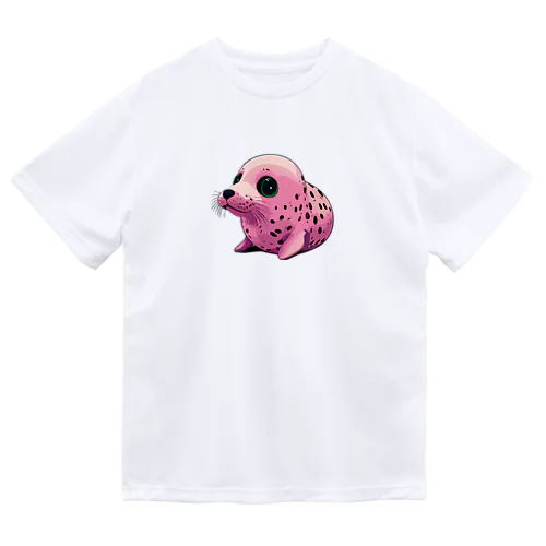 ピンクゴマフアザラシ Dry T-Shirt