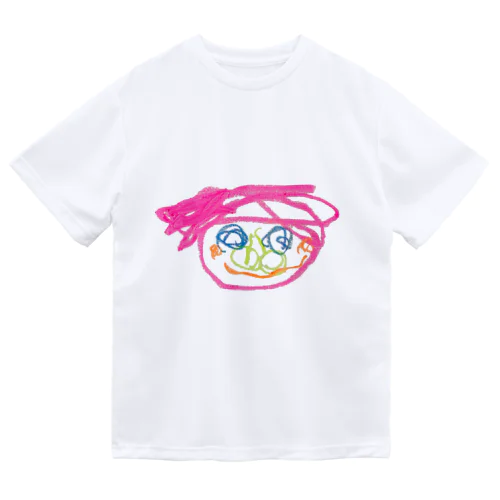 髪が短いおんな " カエルにんげん  " Dry T-Shirt