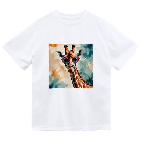 キリンのアート Dry T-Shirt