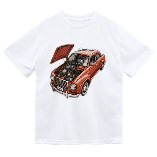 スポーティな赤い車がセンターに駐車。 Dry T-Shirt