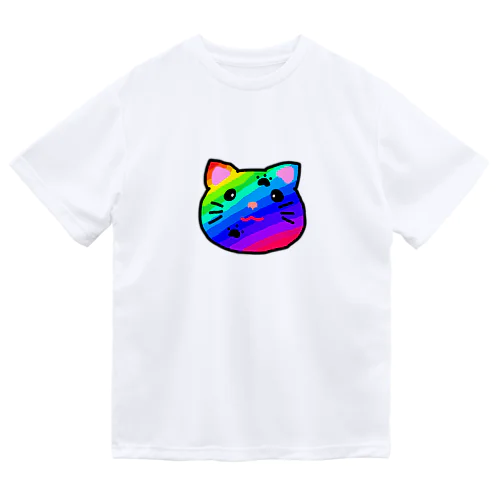 虹色のにゃんこ Dry T-Shirt