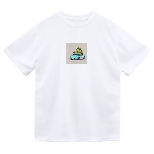 おもちゃのパトカーでかわいいカメに会おう ドライTシャツ