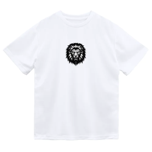 ライオン白黒 Dry T-Shirt