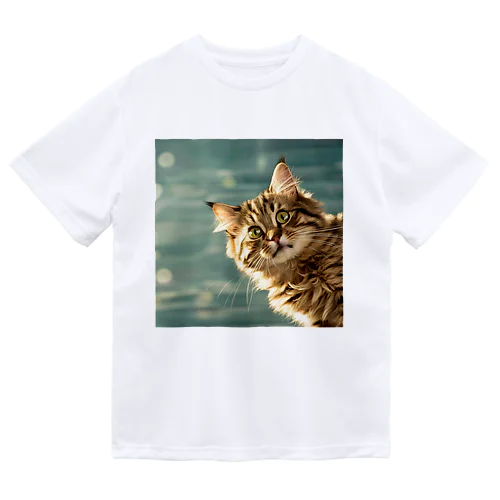 ちらりキャット Dry T-Shirt