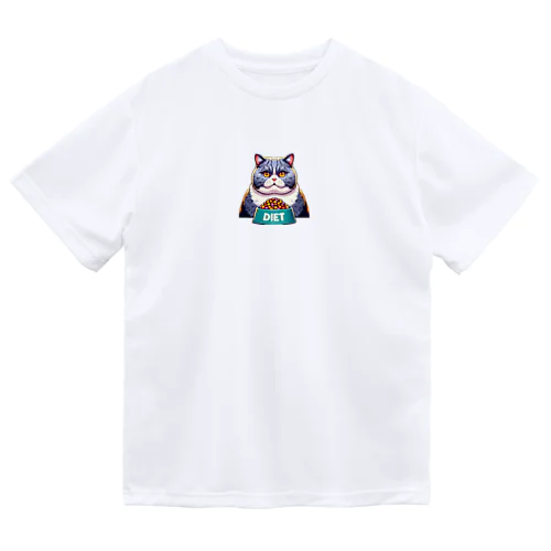 お腹が空いた猫 ドライTシャツ