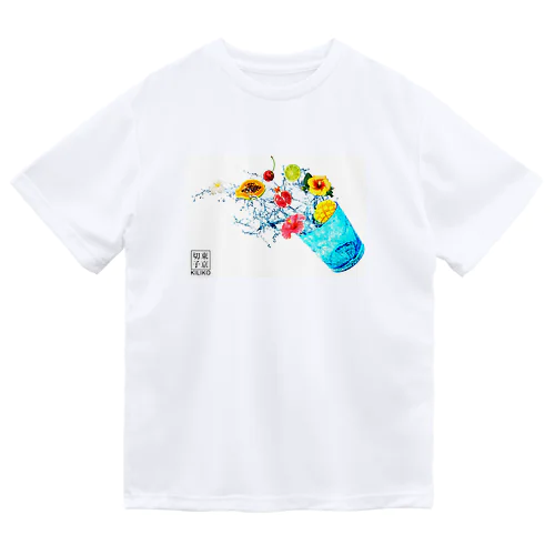 琉球ガラス　青 ドライTシャツ