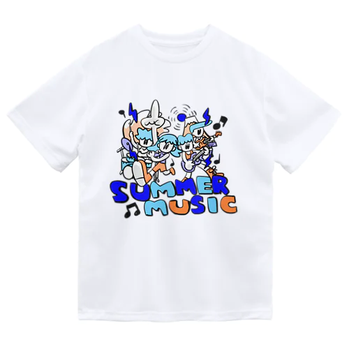 SUMMER MUSICーBLUE ドライTシャツ