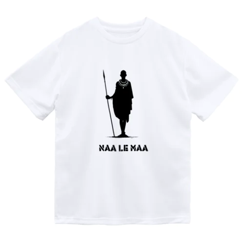 【海外滞在生活シリーズ】「Naa le Maa（私もマサイの一員だ）」Tシャツ ドライTシャツ