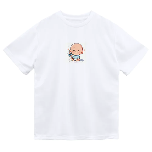 可愛らしい赤ちゃん、笑顔🎵 ドライTシャツ