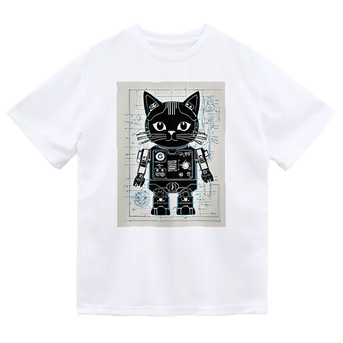 猫ロボットの設計図 ドライTシャツ