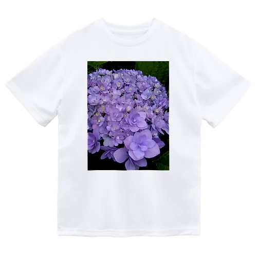 紫陽花（紫） ドライTシャツ