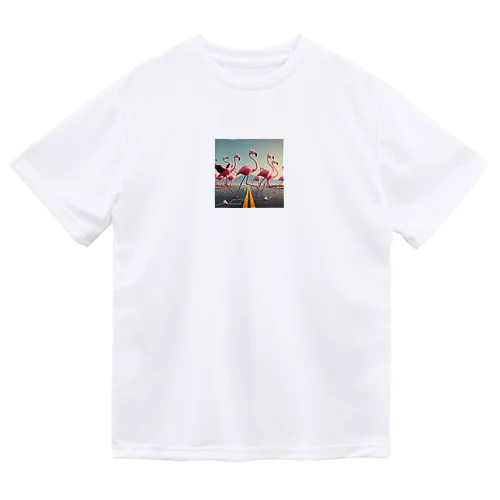 サイズフリー ミュージックフラミンゴ Dry T-Shirt