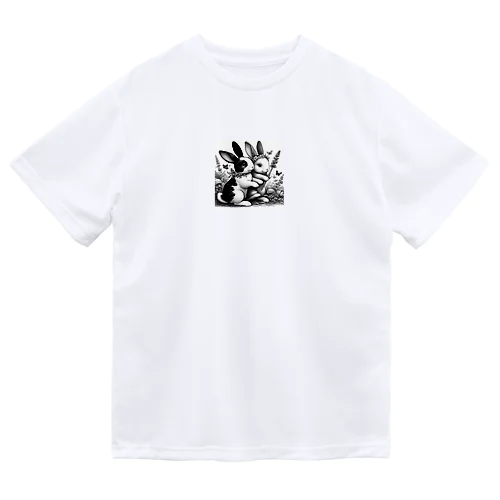 シンプルにかわいいウサギのグッズ Dry T-Shirt