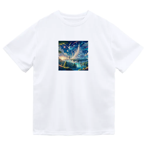 浮島とクリスタルの街 Dry T-Shirt