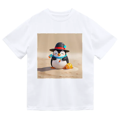 おもちゃの砂を使ったかわいいペンギン Dry T-Shirt