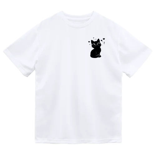 黒猫ニャン・ポイント Dry T-Shirt