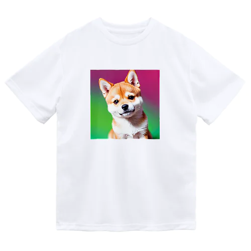 キュルルン顔の柴犬さん Dry T-Shirt