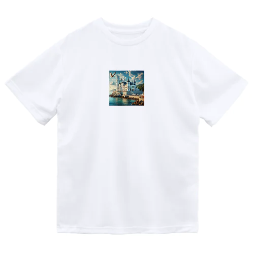 海辺の綺麗な城 Dry T-Shirt