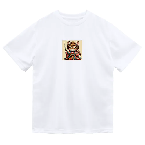 ネコSAMURAI ドライTシャツ