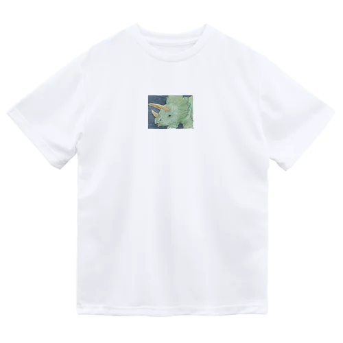 トリケラトプス　恐竜 Dry T-Shirt