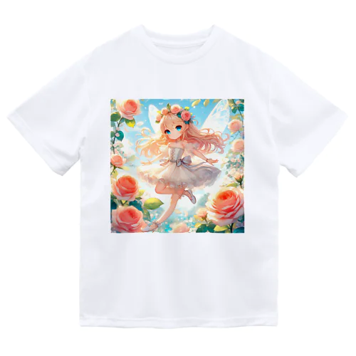 薔薇と妖精 ドライTシャツ