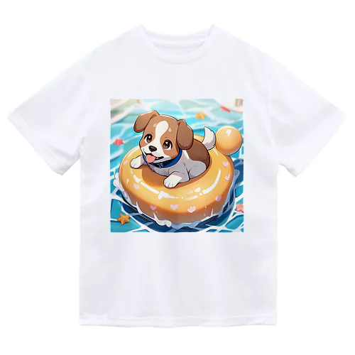 海水浴してるワンコちゃん Dry T-Shirt