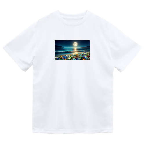 夜に輝くシーガラス Dry T-Shirt