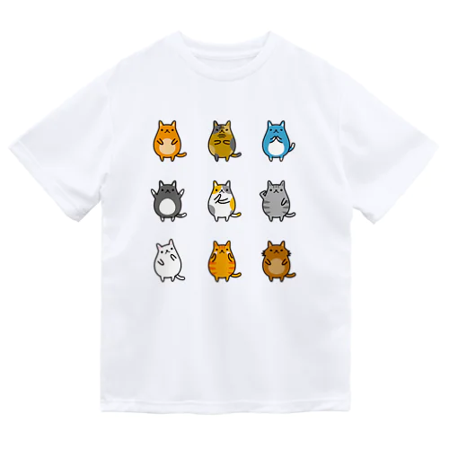 ねこズ ドライTシャツ