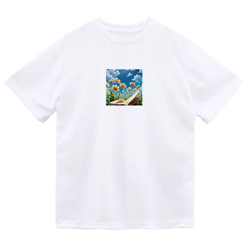 文字から咲いた花 Dry T-Shirt