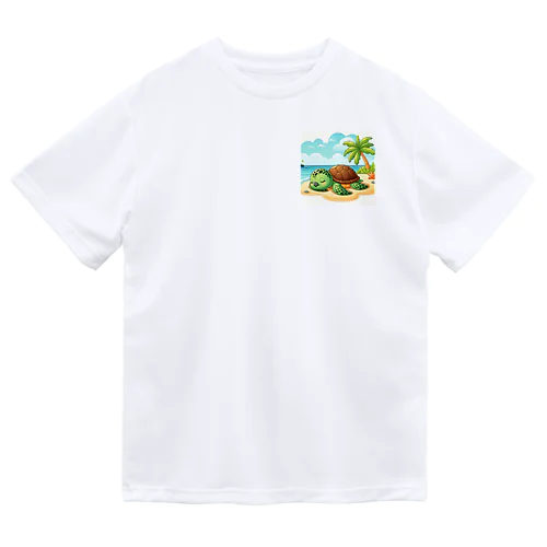 昼寝ウミガメ Dry T-Shirt