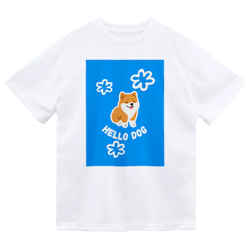 HELLO DOG 柴犬 ドライTシャツ