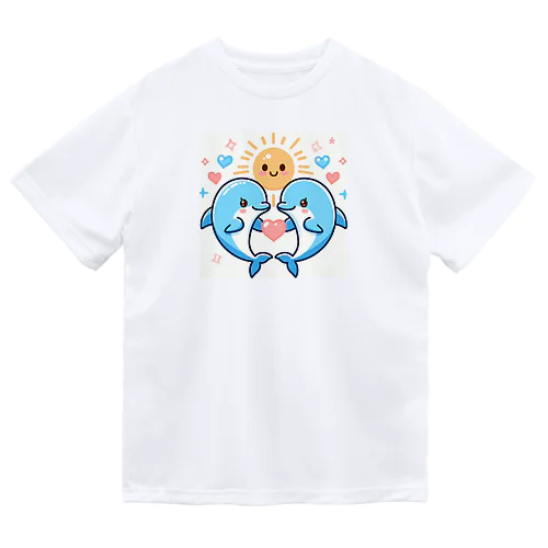 愛♡イルカ ドライTシャツ