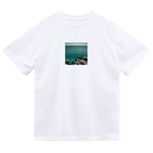 海×サンゴと夏 ドライTシャツ