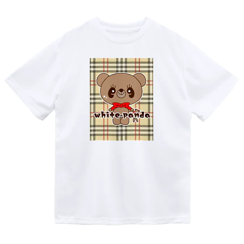 チェック大好きくまくん♪ ドライTシャツ