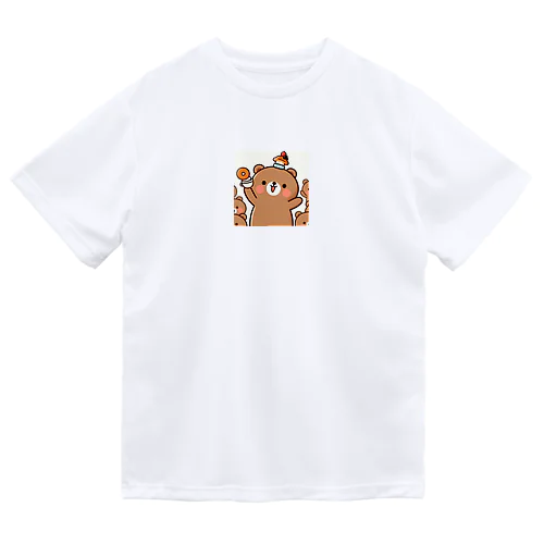 熊のキャラクターグッズ ドライTシャツ