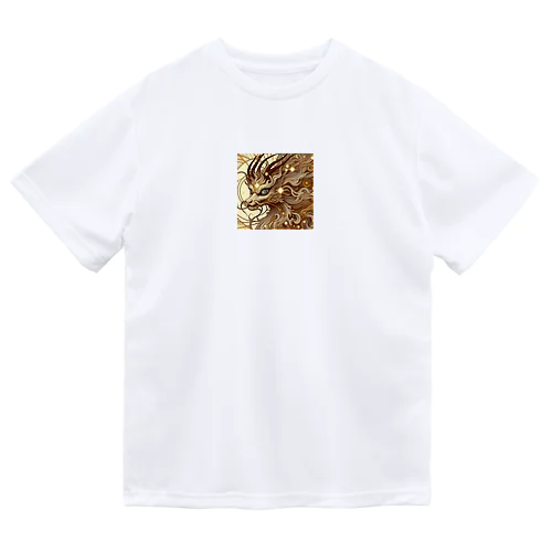 金色に輝く麒麟 ドライTシャツ