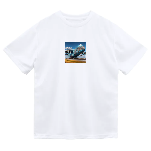 アート貨物機 ドライTシャツ