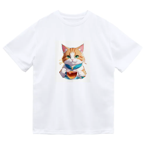 お茶猫ちゃん ドライTシャツ