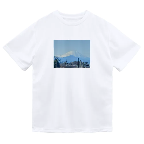 元日の富士山 ドライTシャツ