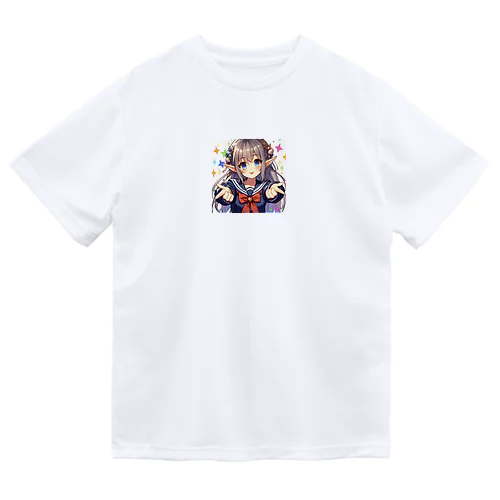 エルフ　美少女　セーラー服　アイドル Dry T-Shirt