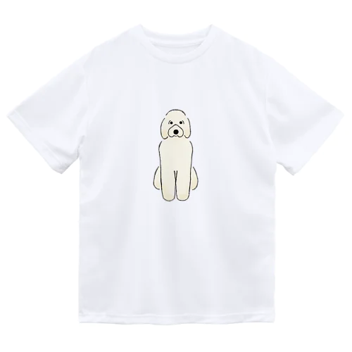 おすわりのゴールデンドゥードル ドライTシャツ