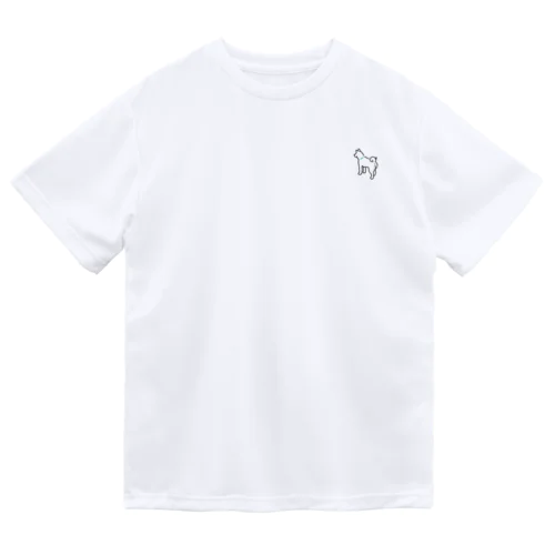 いぬと山に行くとハッピーなTシャツ ドライTシャツ