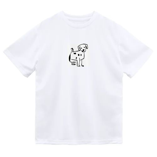 下手くそな犬 ドライTシャツ