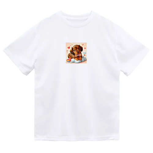 ラブリーミニチュアダックスフンド Dry T-Shirt