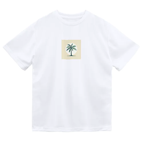 シンプル　ヤシ　ワンポイント　Tシャツ　シャツ　 Dry T-Shirt