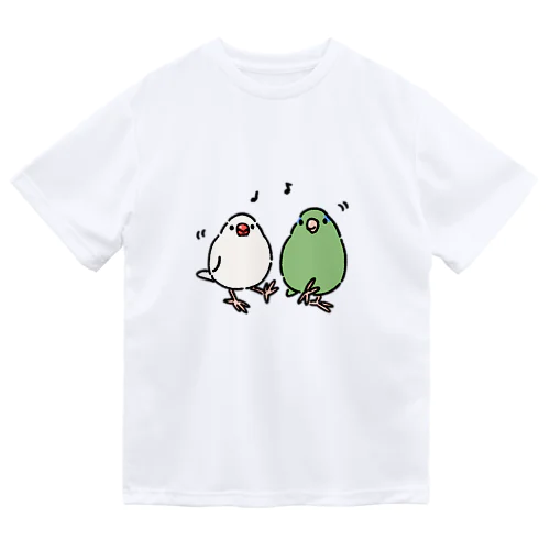 文鳥とマメルリハインコ Dry T-Shirt